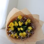 8 stalks Tulips (Yellow) +$40.00